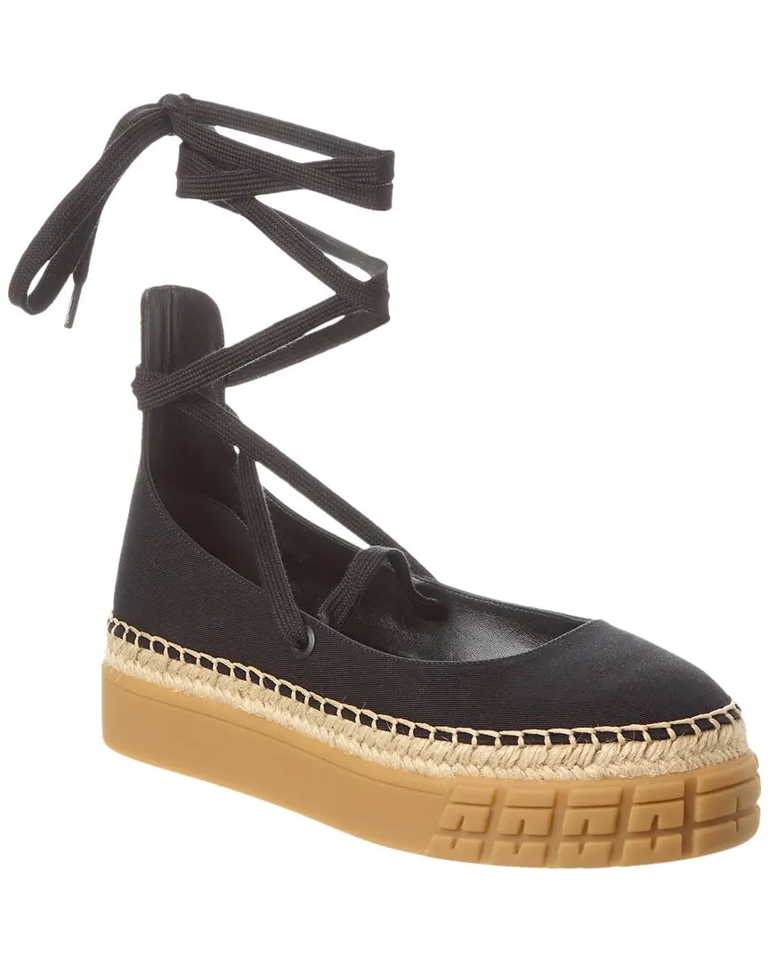 Prada Gabardine Platform Espadrille