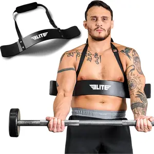 Elite Sports Arm Blaster for Building Arm Biceps & Triceps Dumbbells & Barbells Curls Muscle Builder Bicep Adjustable Isolator for Big Arms Bodybuilding Perfectly Balanced Support