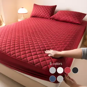 Solid Color Bedding Set, 3 Counts/set Including 1 Count Fitted Sheet & 2 Counts Pillowcase, Soft Comfortable Breathable Mattress Protector for Bedroom, Bed Sheets Set