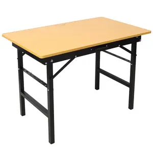 Portable Folding Work Table with Measuring Tape and Angle Finder, Portable Folding Workbench, Workshop Tool Bench, With Handle