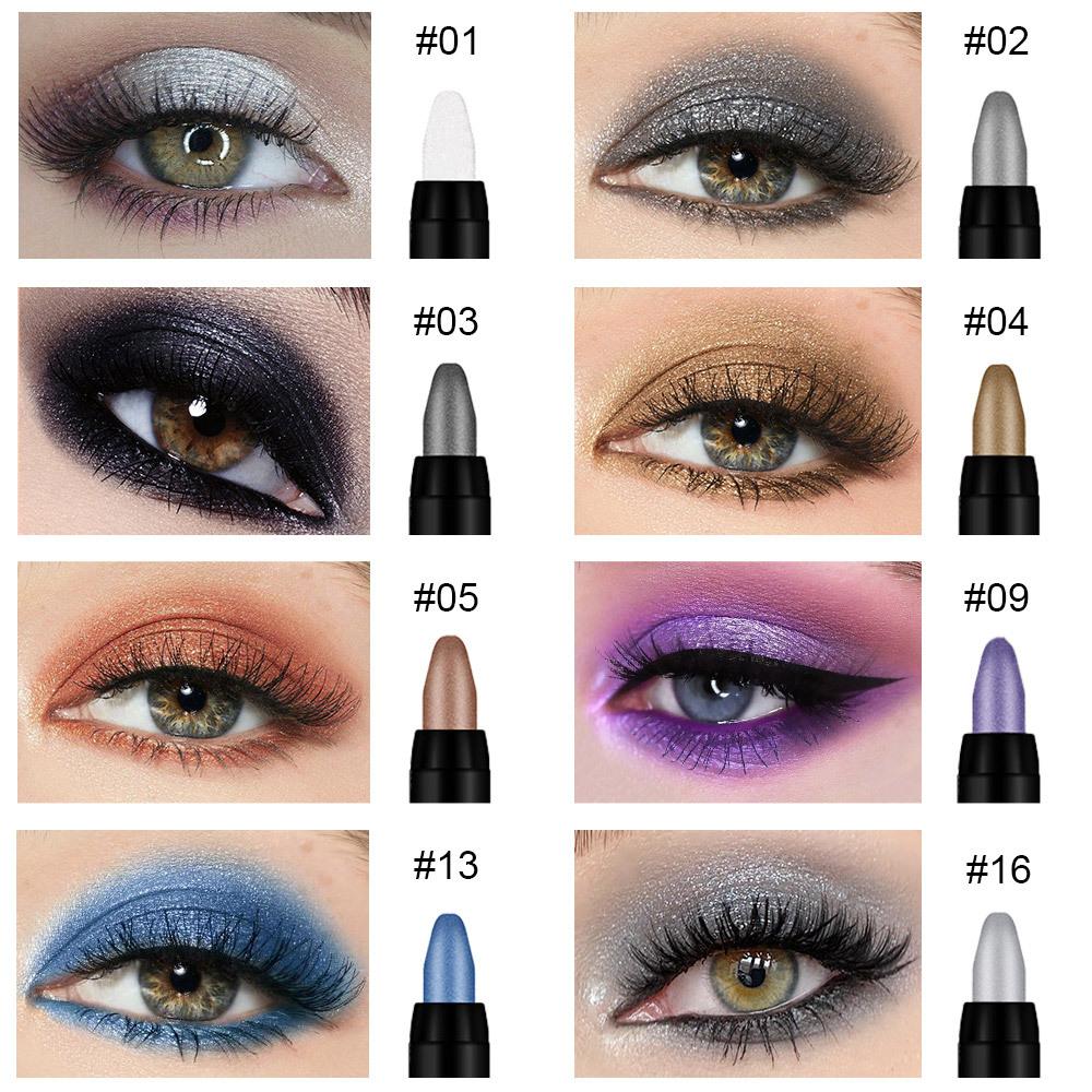 16-Piece Shimmer Eyeshadow Stick Set, Waterproof Cream Highlighter Pen, 1-Step Glitter Eyeliner Pencil for Eye Brightening, Long-Lasting Sparkly Makeup for Beginners, Pearlescent Eye Makeup Pen Pack 16-Piece Shimmer Eyeshadow Stick Set, Waterproof Cream Highlighter Pen, 1-Step Glitter Eyeliner Pencil for Eye Brightening, Long-Lasting Sparkly Makeup for Beginners, Pearlescent Eye Makeup Pen Pack
