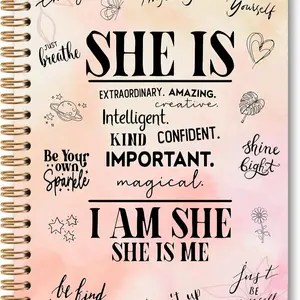 1 spiral notebook, inspirational and emotional journal, Self Improvement Journal for mental health recording  ideal for note-taking and a perfect gift for friends, family, and girls