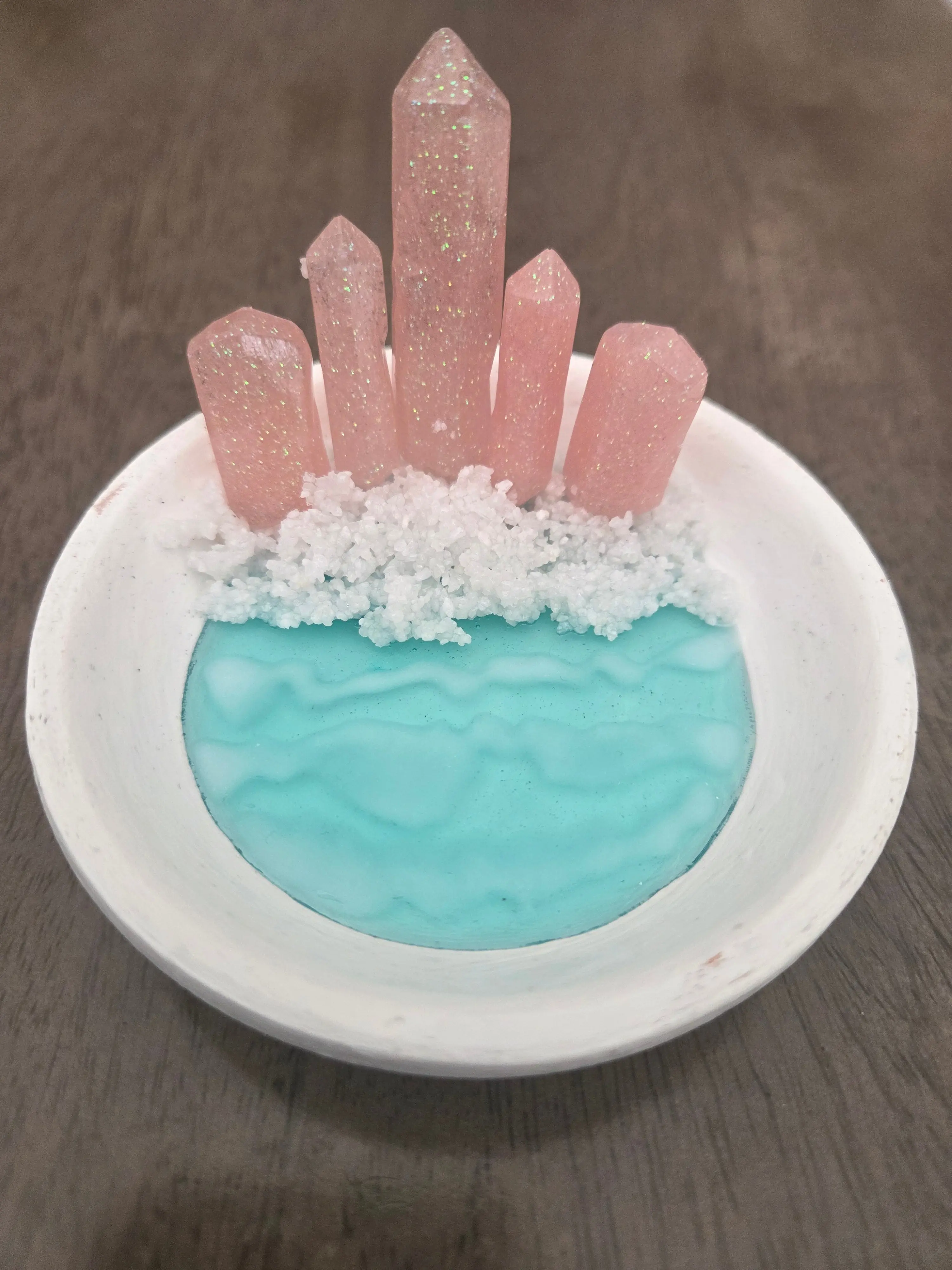 Resin Crystal Trinket Tray
