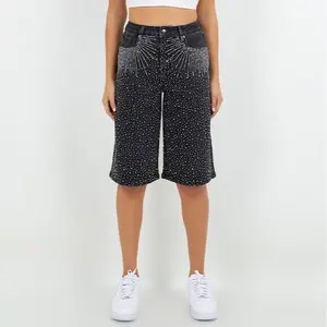 Jackie Rhinestone Jort