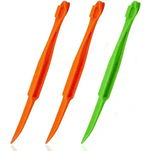 Orange Peeler Tools Citrus Peel Cutter Plastic Easy Fruit Vegetable Slicer Lemon Peeler Opener Remover Fruit Tools Kitchen Accessory Knife Cooking Tool Kitchen Gadget Peelers (Multicolor)