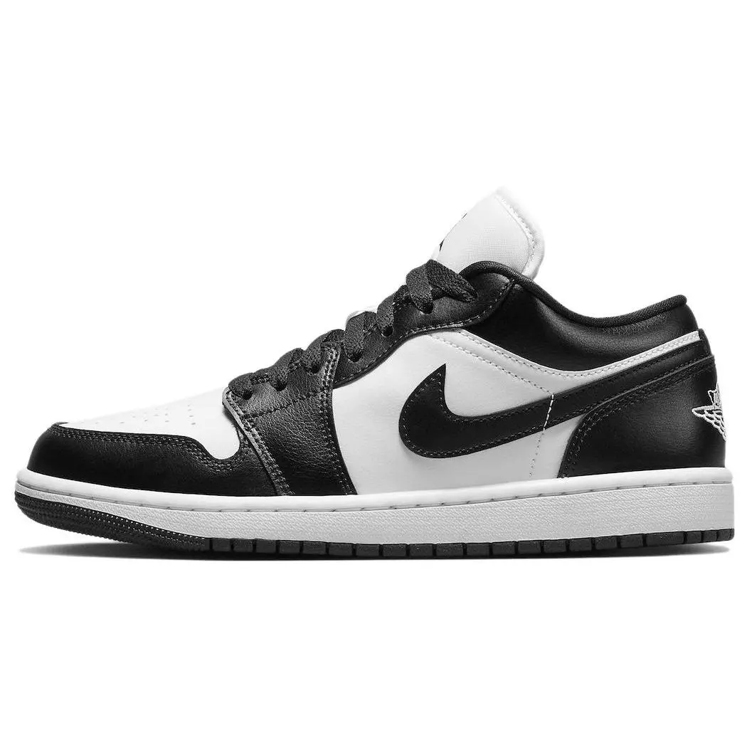 NIke Air Jordan 1 Low 'Panda' Women's Perfect Fashion Footwear Classic Leather Upper Round Toe Laces All Seasons Sneaker, Shoe, Sports Shoes, Athletic, Casual, Solid, Low Cut, Runs Small, Iconic Design, Lace-Up