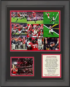 Memorabilia No Frame  Georgia Bulldogs 2022 College Football Playoff National Championship
