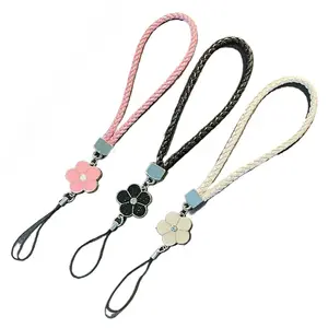 1PC Phone Wrist Strap with Small Flower Design, Adjustable Colorful Lanyard for USB ID Card Keychain Universa Phone Accessories