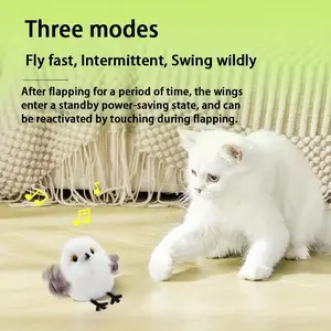 New cat toys in 2026, slapping bird cat toys, flying bird toys suitable for indoor kittens, automatic mobile simulation bird interactive chirping cat toys, Kitty