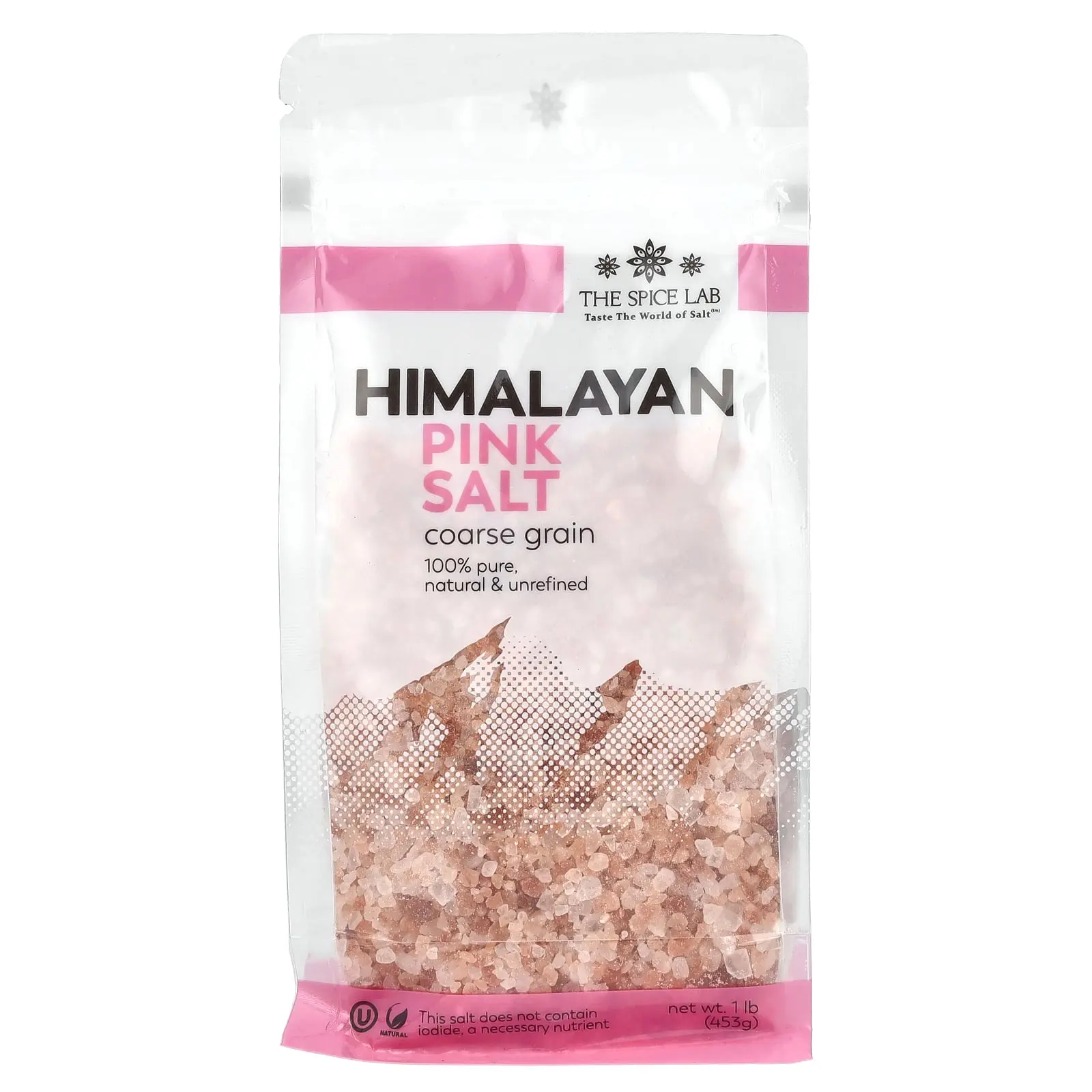The Spice Lab Himalayan Pink Salt, Coarse Grain, 1 lb (453 g) The Spice Lab Himalayan Pink Salt, Coarse Grain, 1 lb (453 g)