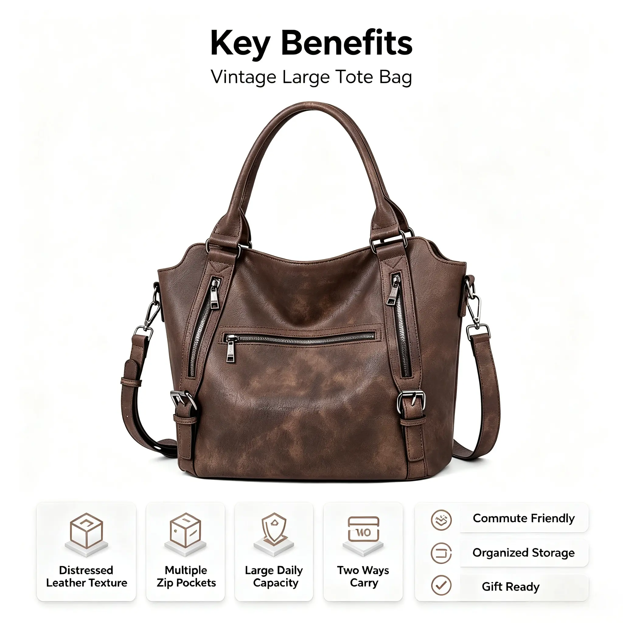 [Mother's Day Gift Collection] CLUCI Winter Laptop Tote Bag Purses for Women Vegan Leather Handbags Tote Purse Shoulder Bag Large Ladies Hobo Bags Gift Large Capacity Computer Bag for Work Everydag Bag Trendy Versatile Daily Commuting Bag