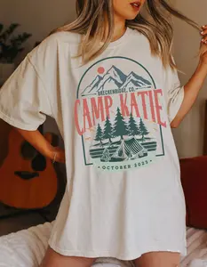 Vintage Camp Bachelorette Shirt Custom Camping Bachelorette Party Shirts Mountain Bride Tee Retro Lake Themed Bridal Party Gifts Hiking Tees