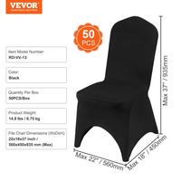 50 PCS - Long Arched - Black