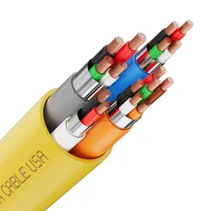 SYSTON 18/4 + 22/3PR + 22/2 + 22/4 Individual Shielded Composite Cable for Access Control, Low Voltage Copper, PLN Rated, for Door Lock, Card Reader, Sensors, Keypads, Alarm Systems, OSDP & Wiegand - Wire House Led Lights Lighting Installation