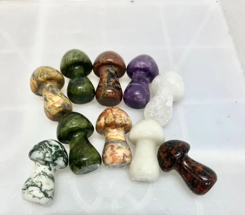 35 mm crystal mushroom 10 pieces