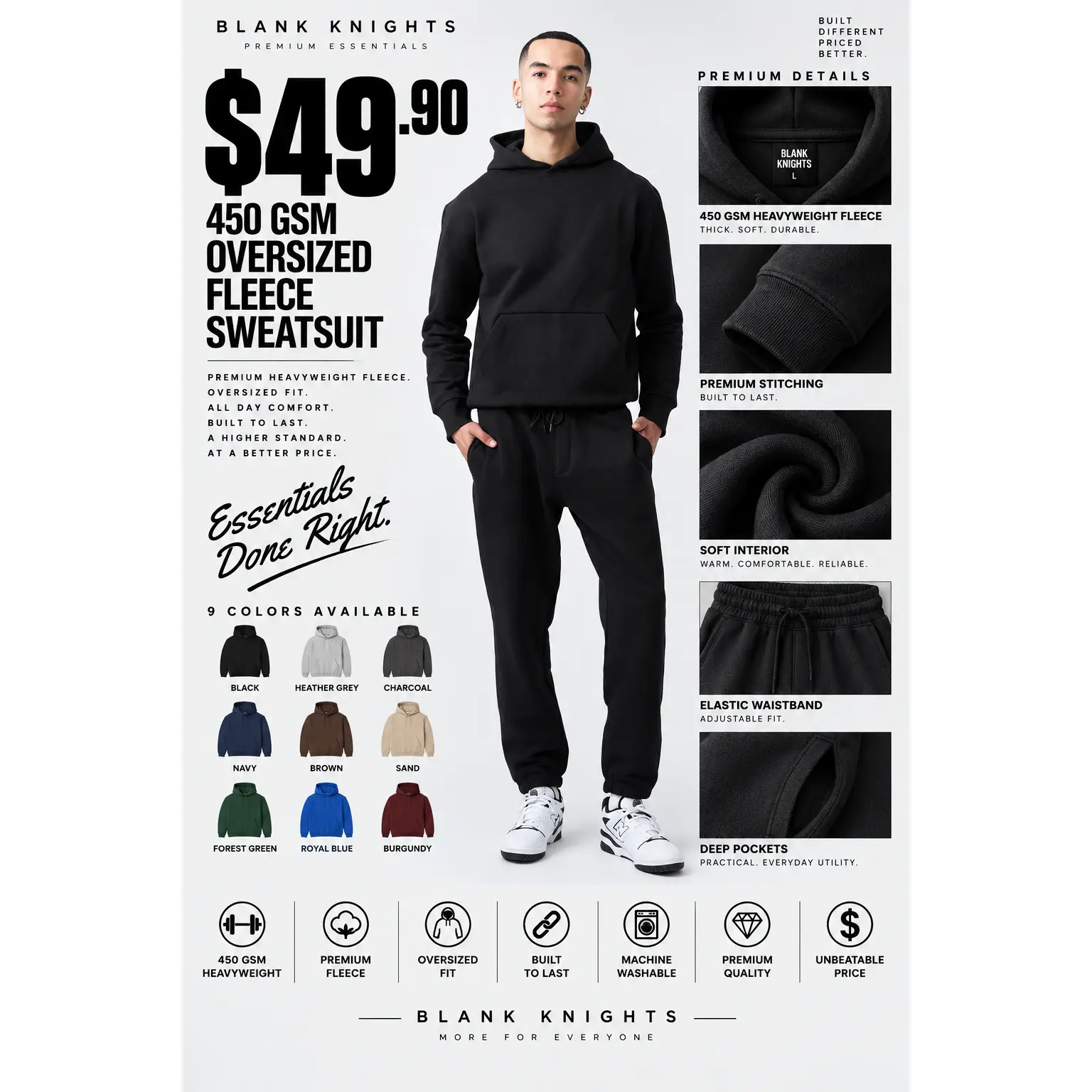 14 OZ Heavyweight Fleece SweatSuits
