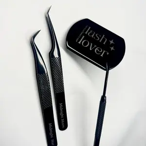 Midnight Tweezer Lash Extension Tweezers Fibergrip Tweezer