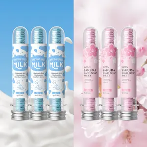 Laikou Sakura Milk Soap Sheets, Gently Cleansing While Keeping Your Skin Hydrated And Nourished, Perfect for Daily Use