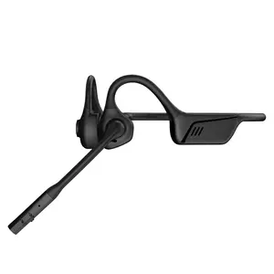 2B2C LK02 Bluetooth Air Conduction headphones, For Trucker Drivers, Open Earbuds, Bluetooth 5.1, aptX-HD, Suitable for Online Meeting, Teaching, and Office Home Business Headphone Silicone
