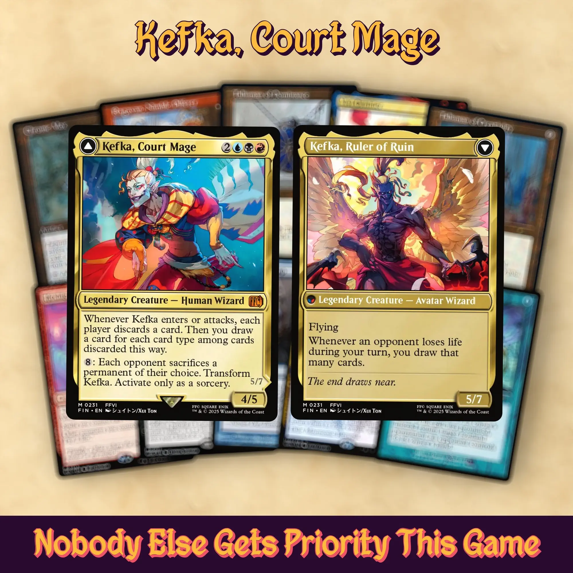 Kefka, Court Mage Grixis Turbo Wheels cEDH Bracket 5 Commander Deck – 100 Card MTG Proxy Deck + 8 Bonus Cards | Grixis Magic the Gathering EDH