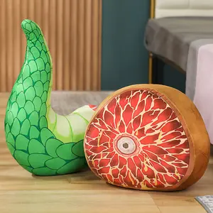 Hot Anime Miss Kobayashi Dragon Thor Dragon Tail Charcoal Dragon Tail Demon Food Plush Toy Doll Birthday Gifts for Children Kids