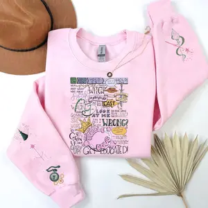 Hold On The Wicked with Iconic of Wicked Print on the Sleeve Sweatshirt, Funny Wicked Witch of the East Bro Hoodie, Her Sister Was A Witch Sweater, Wizard Movie Fan Gift