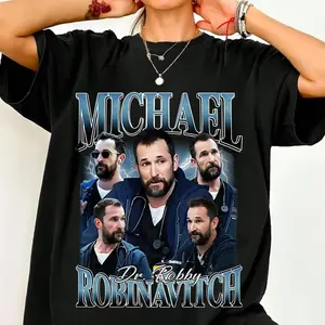 Dr.Robby Bootleg Unisex T-shirt, Vintage Michael Dr. Robby Robinavitch Shirt, The Pitt Movie, 90s Bootleg Graphic Shirt, Gift For Fans
