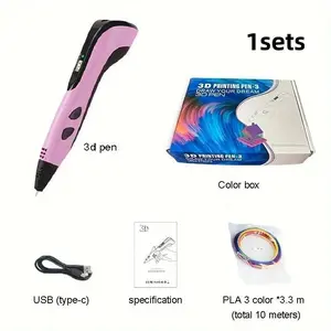 USB Powered 3D Printing Pen Set, Battery-Free, Includes Electronic Device & Motherboard, Ideal Gift for Ages 6-14, Art & Craft, Back-To-School, Christmas