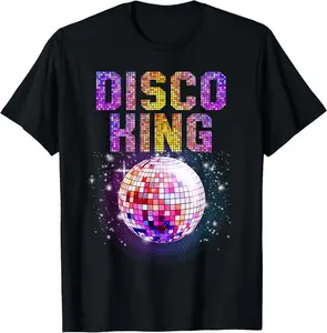 100% Cotton Best Disco Art For Men Groovy Dance Music Disco Lover T-Shirt Round Neck Short Sleeve T-Shirt Women's Men Graphic Tee