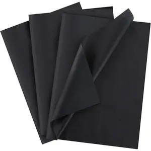 60 Sheets Black Tissue Paper for  Bags, 27x19 Inch Wrapping Paper Bulk for Crafts,  Wraps for Birthday, Christmas , Weddings, Floral, Dia de Muertos