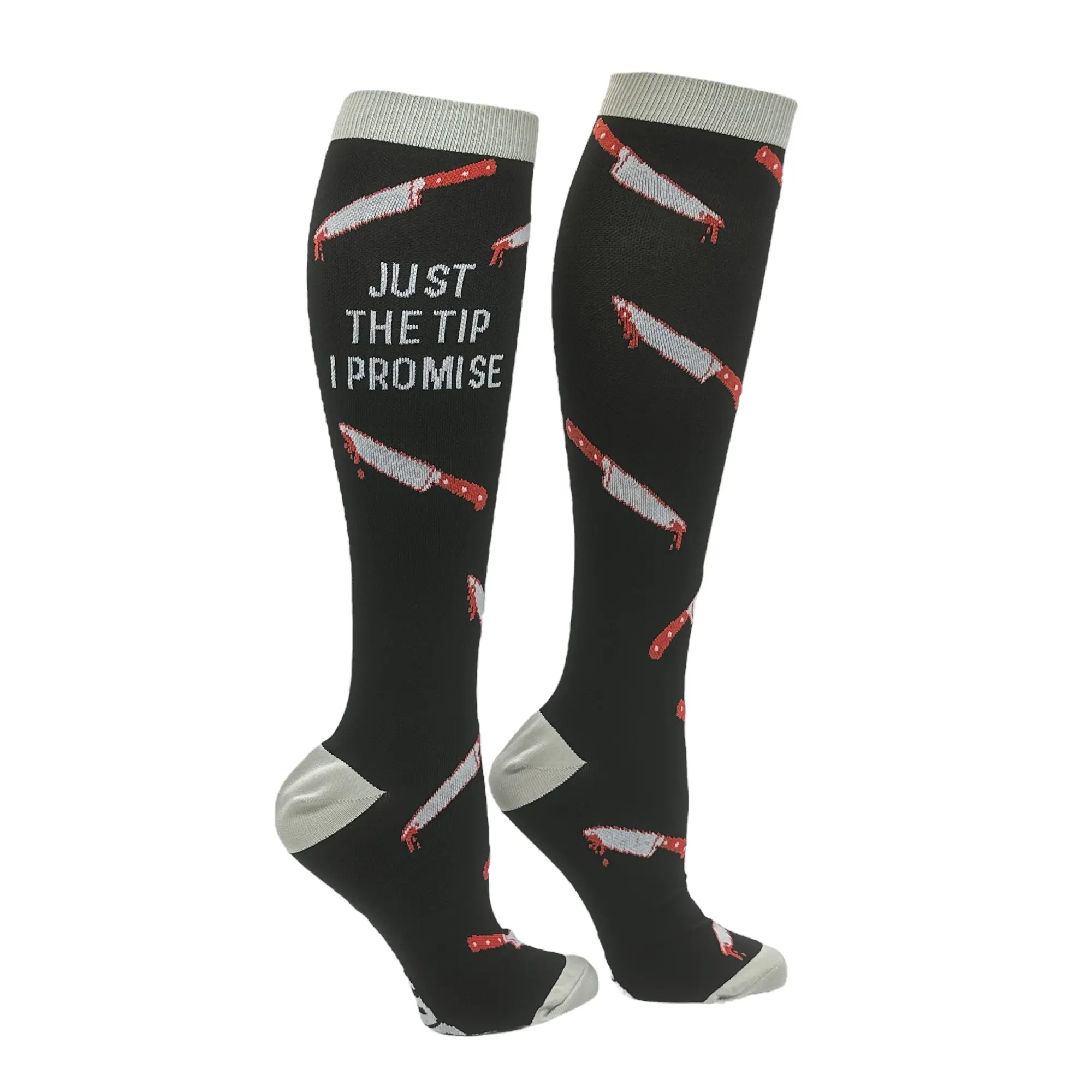Funny Christmas Compression Socks for Men and Women Funny Socks for Xmas Funny Graphic Socks Comfortable Fitted Spandex Cotton