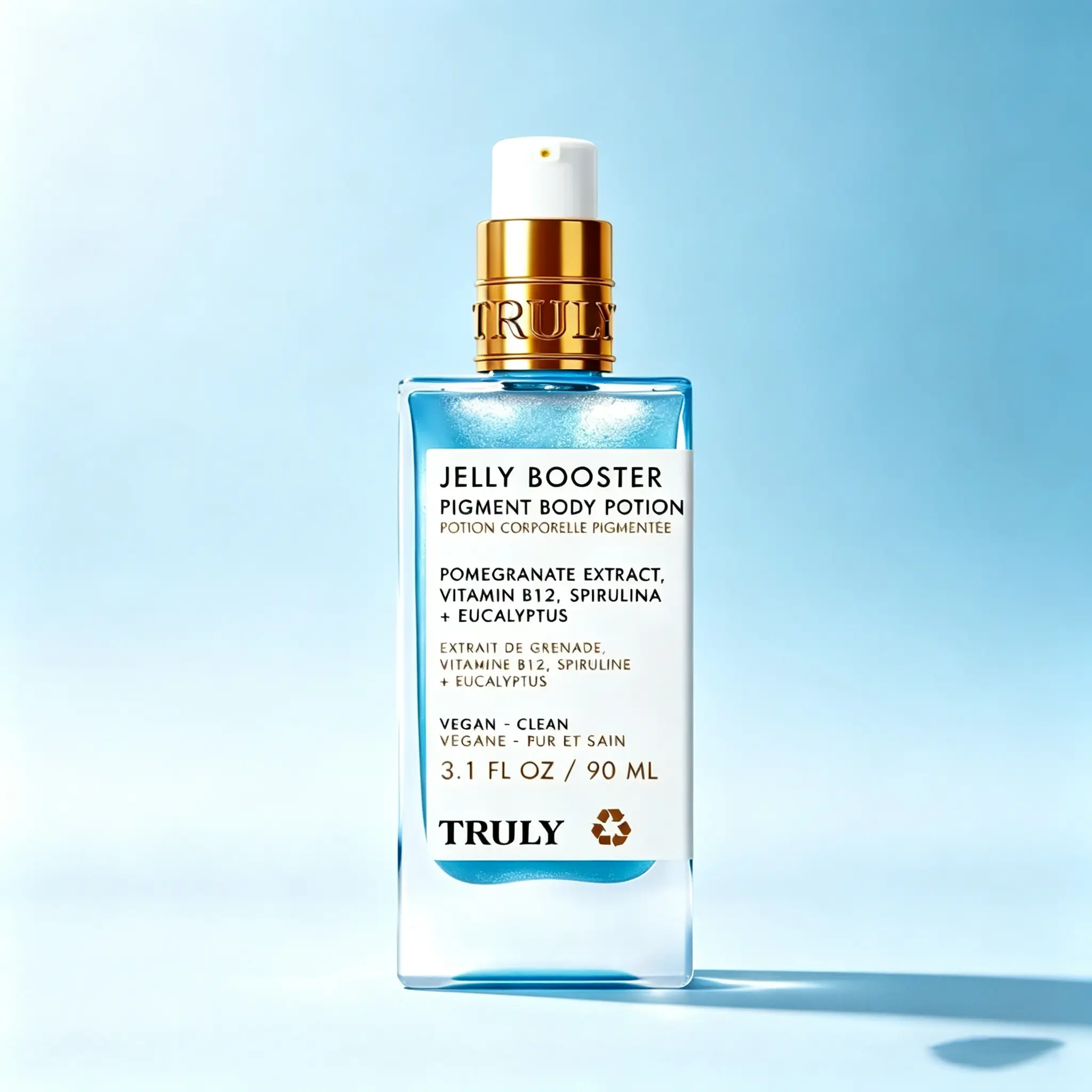 Jelly Booster Pigment Correcting Body Potion with Pomegranate & Vitamin B12, Fade Dark Spots & Acne Scars, Collagen Boost Skin Renewal for Uniform Bright Skin