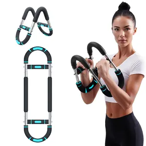 Twister Arm Trainer Twister Exerciser Chest press 45-90lb Adjustable Strengthen Arm and Shoulder Muscle Training Men's Fitness Trainer Detachable Portable Gym equipment