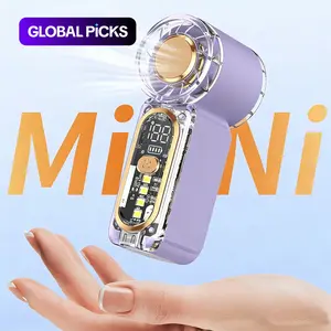 Portable Handheld Mini Handheld Fan, Small Purse Fan for Women, Pocket Fan, Student Carry Fan, High-Speed Turbo, Strong Airflow Fan, 6-Gear Adjustable with LED Display, USB Rechargeable, Portable Fan for Travel, Outdoor, office, gift #GLOBAL PICKS