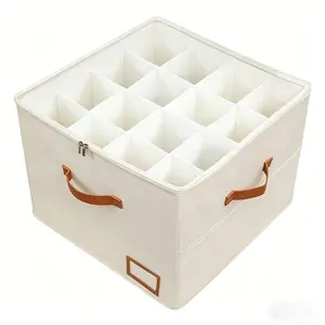 Home Basics Fabric Shoe Organizer for Closet - 8-16 Pairs Adjustable Dividers Storage Bins with Clear Cover, Foldable Space-Saving Shoe Storage Boxes for Entryway (Back to School & Mother's Day Gift)