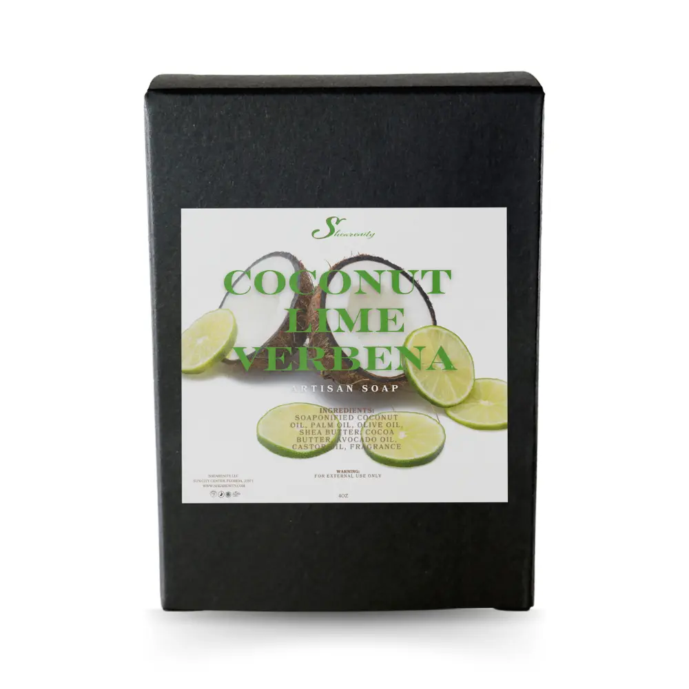 Coconut Lime Verbena Luxury Artisan Soap – Shea Butter, Cocoa Butter & Avocado Oil Blend