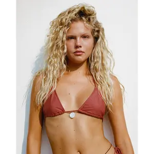 Pami Bikini Top in Matte Red Brick