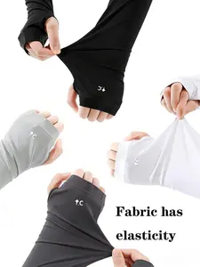 1pair Unisex Breathable Elastic Quick-Dry Arm Sleeves, Ideal for Daily Use, Sports, Cycling, Running, Summer Outdoor Activities, UV Protection