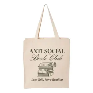 Less Talking More Reading Tote Bag