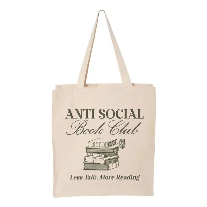 Less Talking More Reading Tote Bag