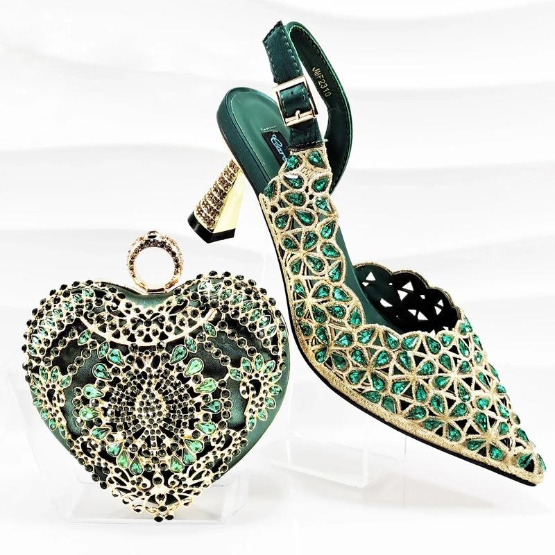 Lastest Italian Ladies Shoes with Matching Bag Set BGQ1-3