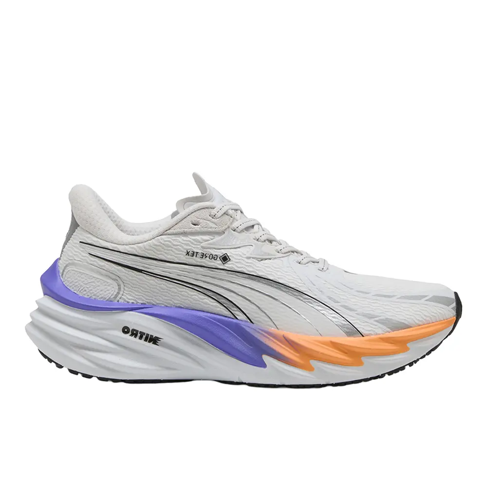 PUMA Womens Velocity Nitro 4 Gore-Tex Running Sneakers Shoes - Grey
