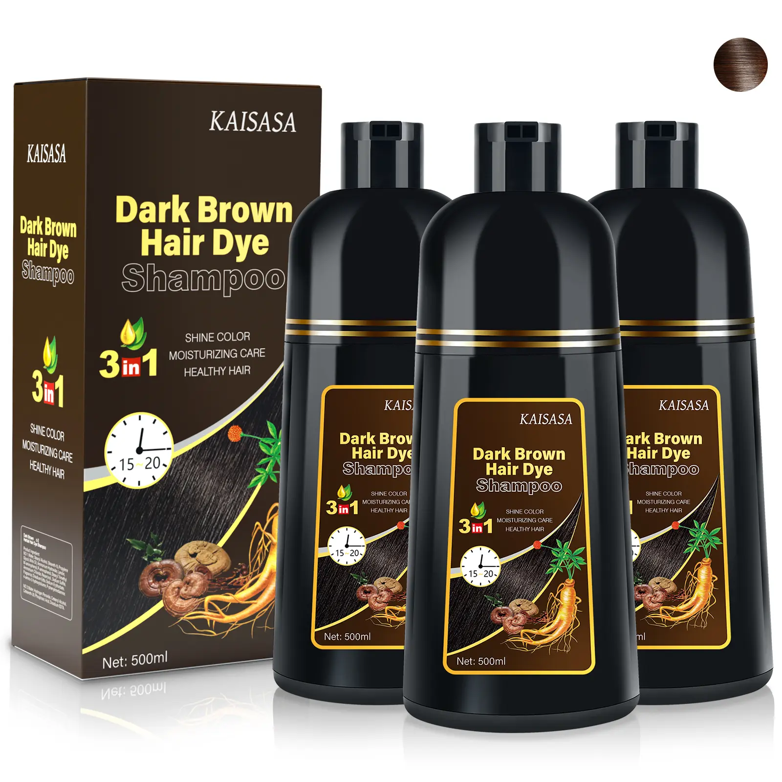 Dark Brown 500ml*3