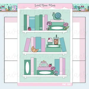 February 2026 Bookshelf Sticker | Fnc 1397