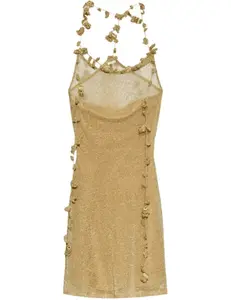 Cult Gaia Alonza Knit Mini Dress in Gold