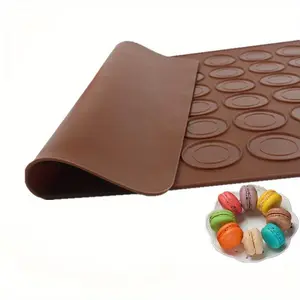 48-cavity DIY Macaron Mold, Silicone Baking Mat, Non-stick Baking Tray, Baking Tool for Restaurant, Food Truck, Bakery
