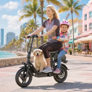500W Electric Scooter with Seat & Storage – 22MPH, Foldable for Adults & Kids, Perfect for Family Rides ‍‍