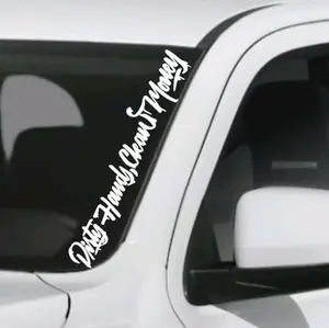 Dirty Hands Clean Money, PRICE DROP ON THE 11" AND 23", several sizes, Vinyl window decal