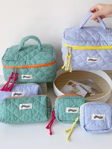 Large Capacity Makeup Bag, Portable Cosmetic Storage Bag, Zipper Makeup Organizer Pouch, Versatile Storage Bag for Travel & Daily Used, Travel Cosmetic Bags, Cosmetics Organizer