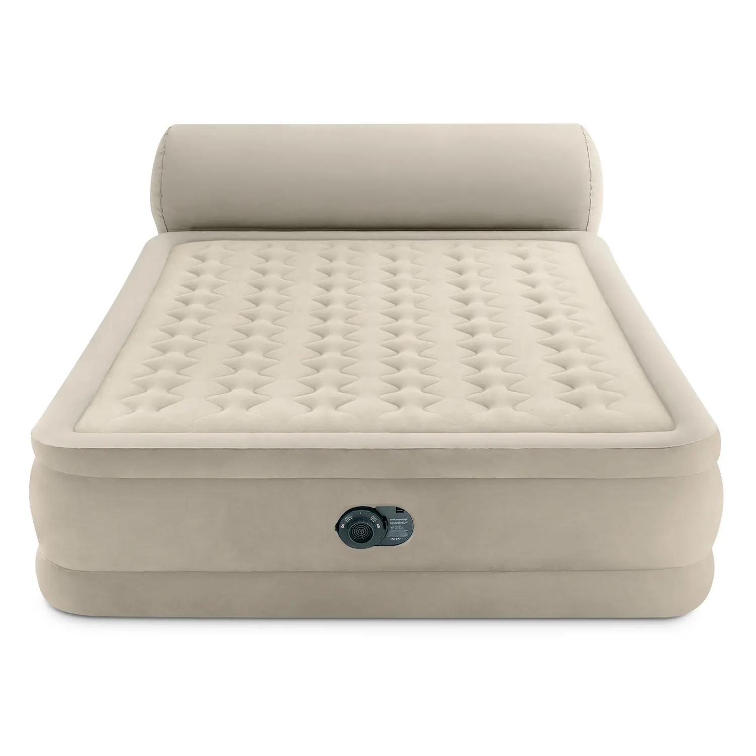 Intex Durabeam Headboard 18" Queen Air Mattress with Built-in Pump - Comfortable and Supportive Sleep Solution